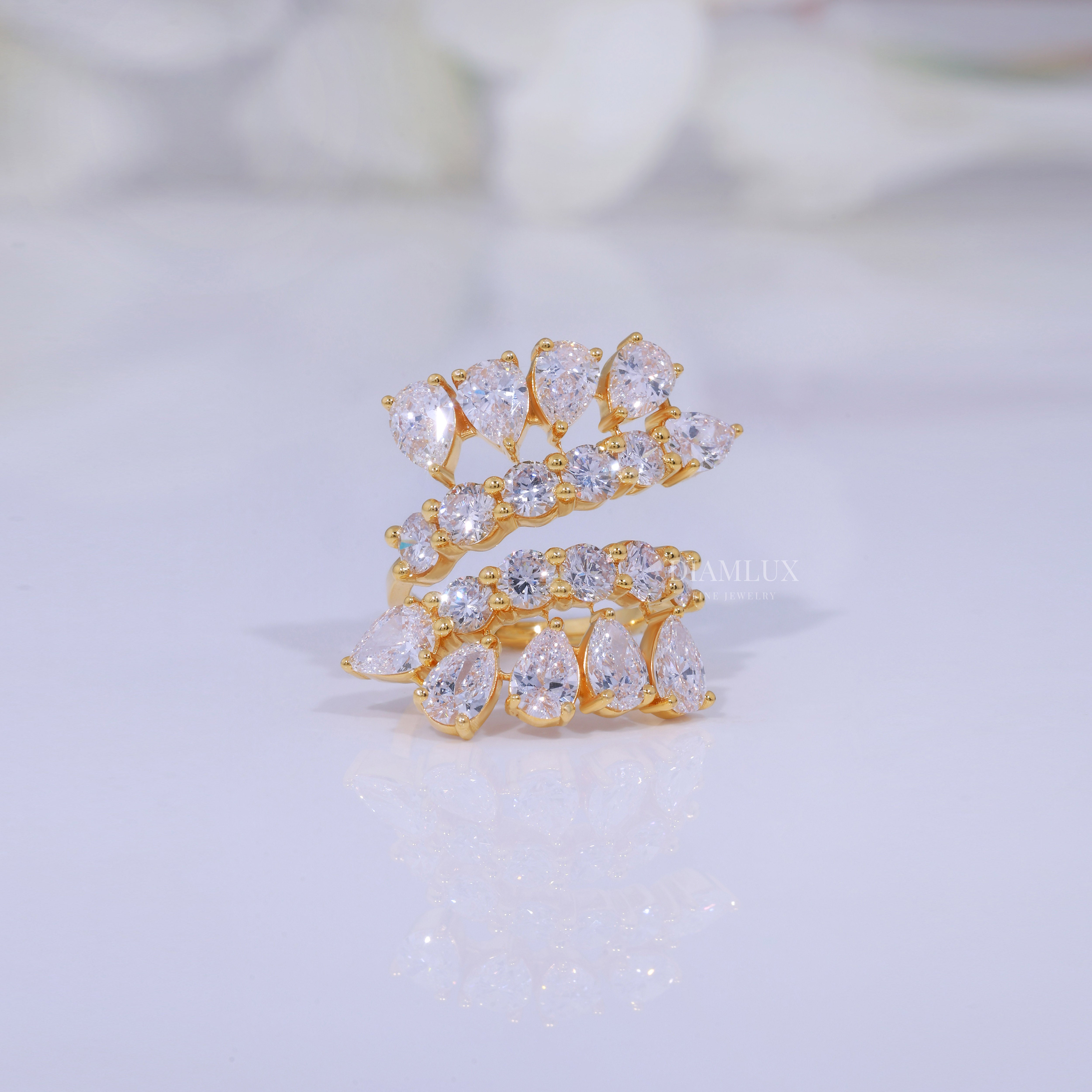 10kt Gold Lab Diamond Ring Diamlux Fine Jewelry