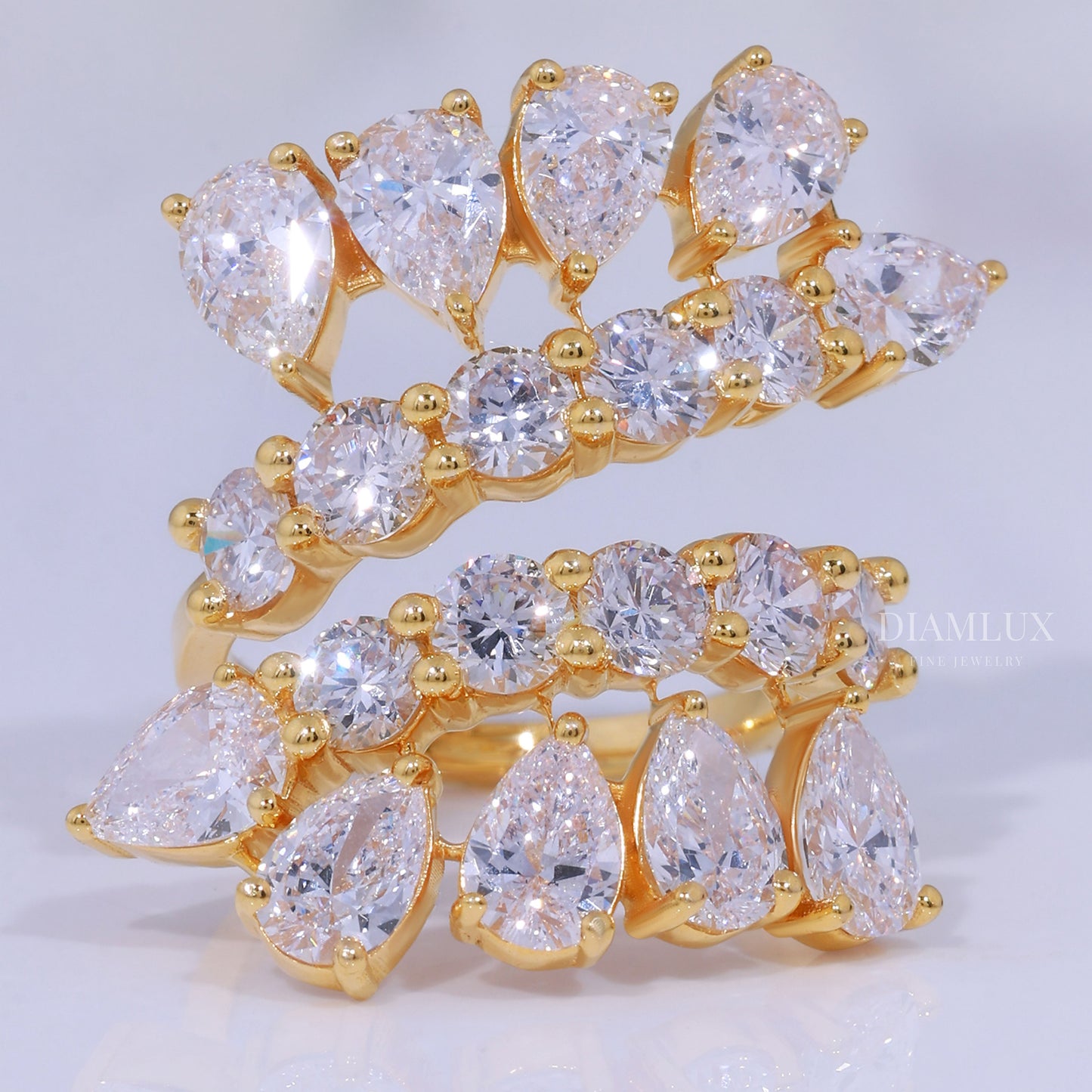10kt Gold Lab Diamond Ring Diamlux Fine Jewelry