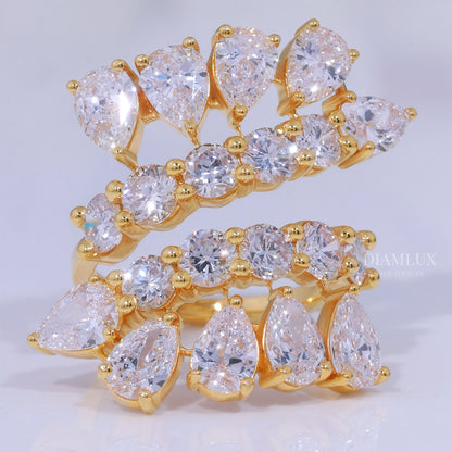 10kt Gold Lab Diamond Ring Diamlux Fine Jewelry