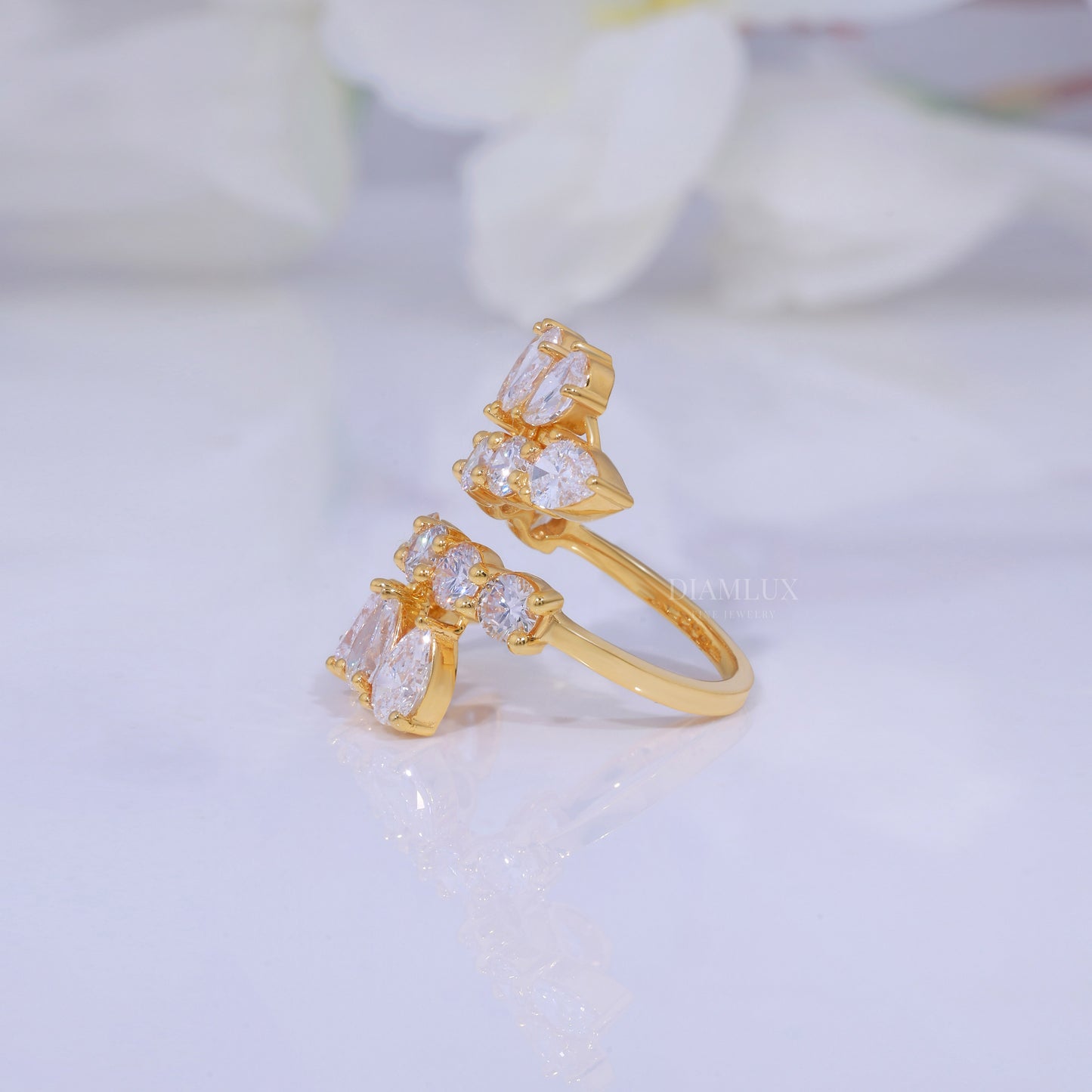 10kt Gold Lab Diamond Ring Diamlux Fine Jewelry
