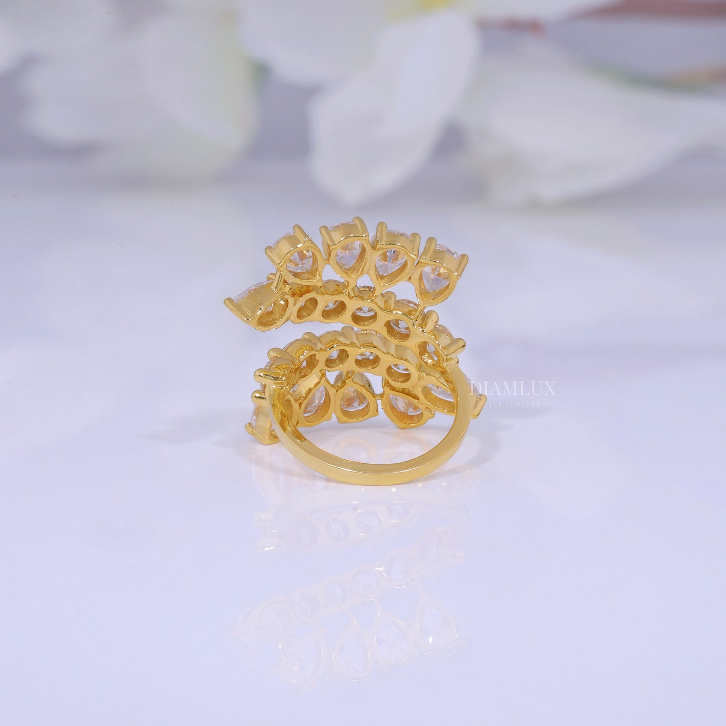 10kt Gold Lab Diamond Ring Diamlux Fine Jewelry