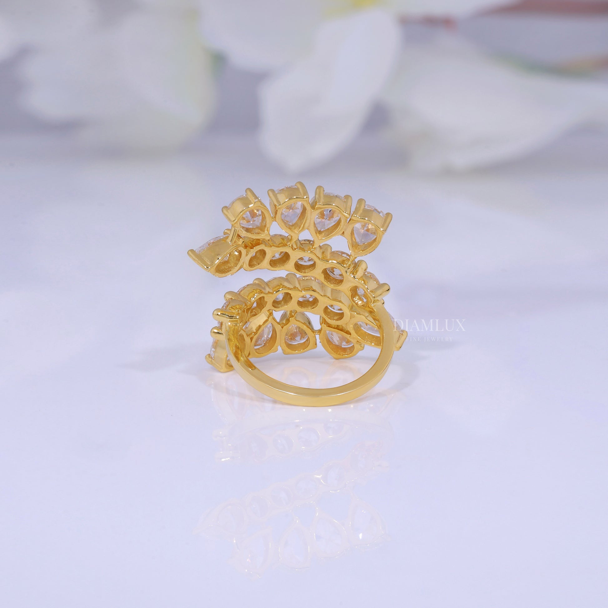 10kt Gold Lab Diamond Ring Diamlux Fine Jewelry