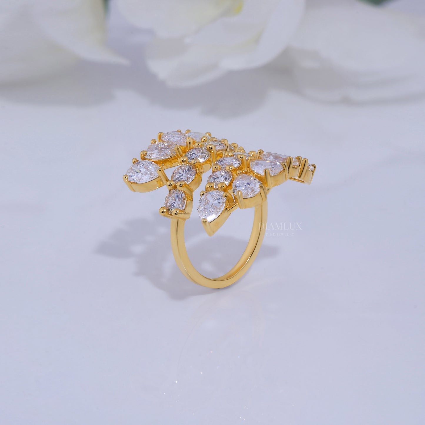 10kt Gold Lab Diamond Ring Diamlux Fine Jewelry