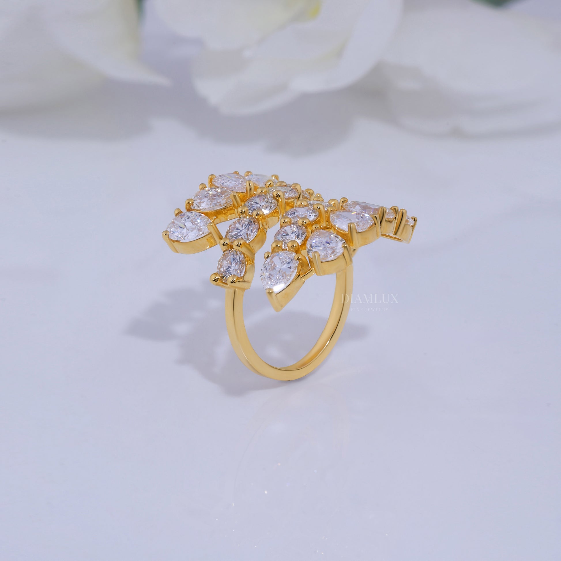 10kt Gold Lab Diamond Ring Diamlux Fine Jewelry