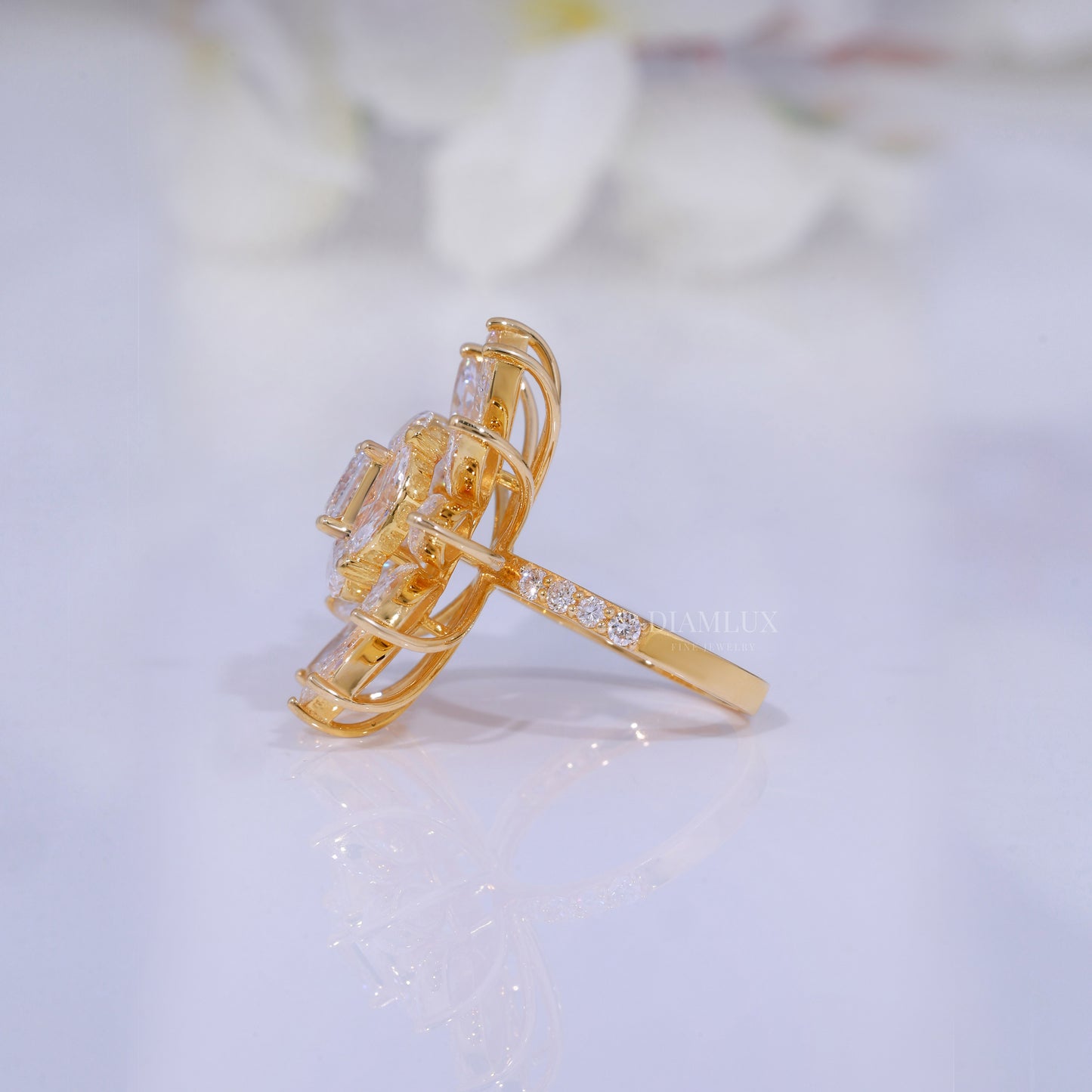 10kt Gold Lab Diamond Ring Diamlux Fine Jewelry