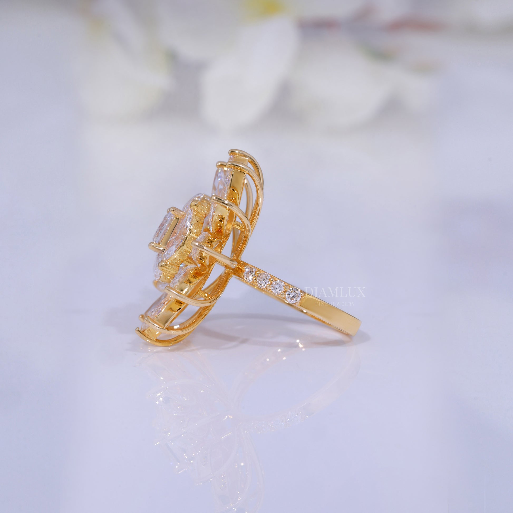 10kt Gold Lab Diamond Ring Diamlux Fine Jewelry