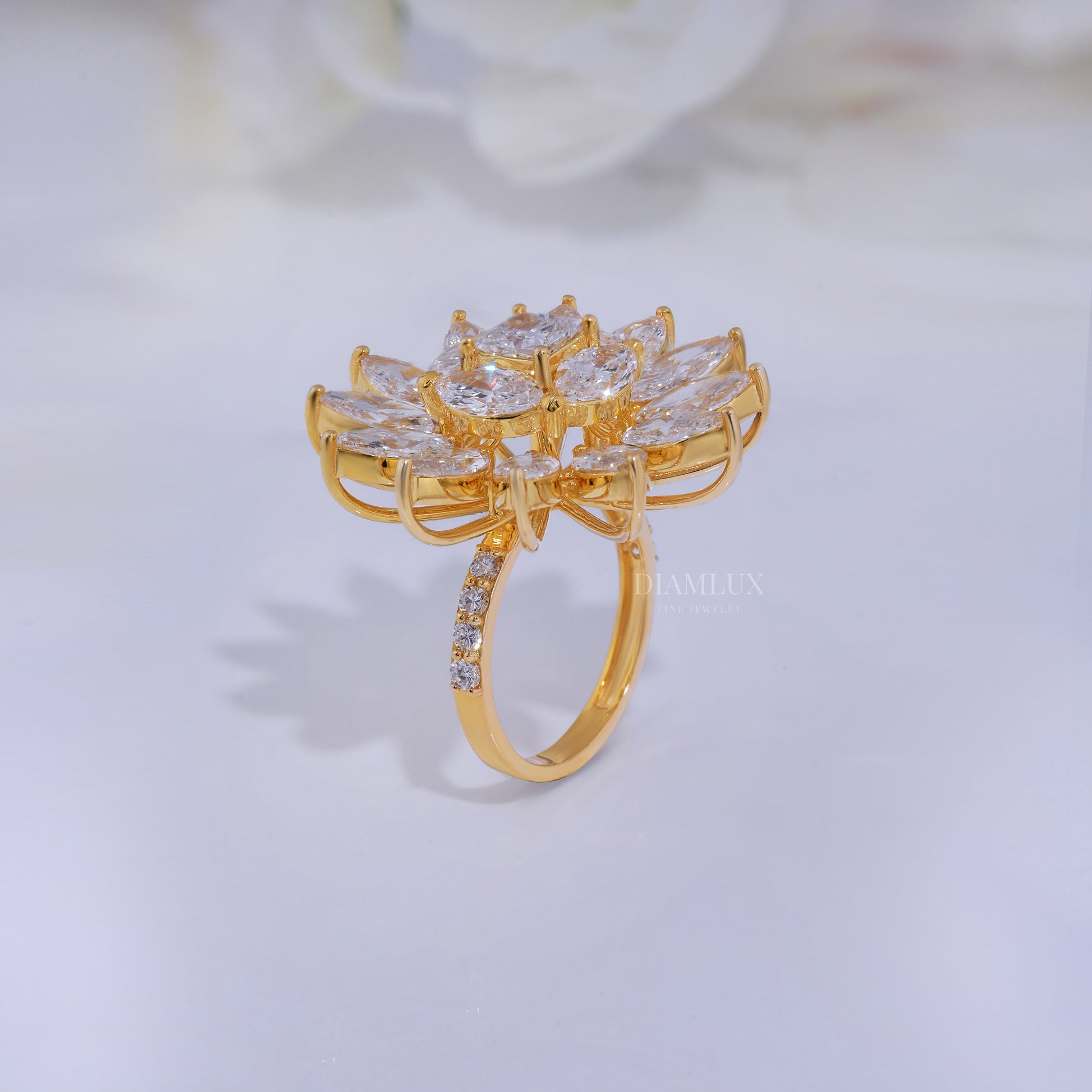 10kt Gold Lab Diamond Ring Diamlux Fine Jewelry