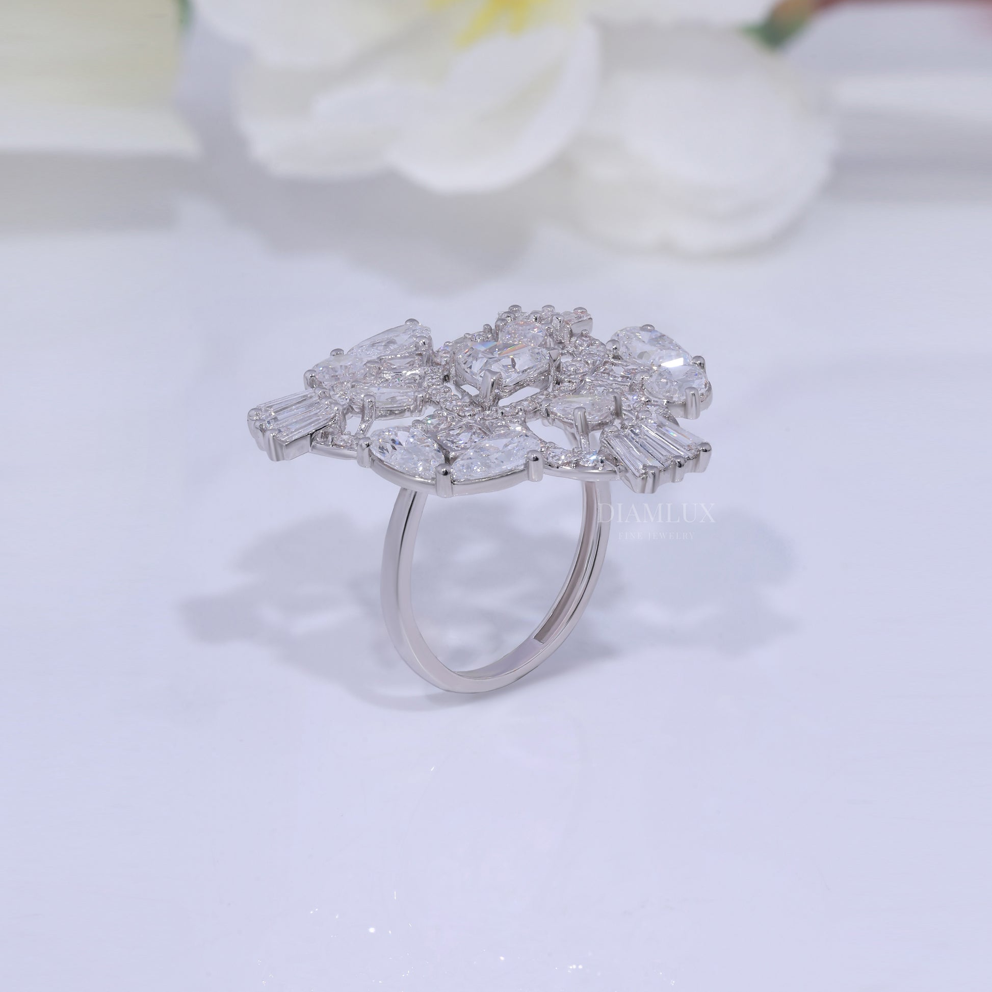 10kt Gold Lab Diamond Ring Diamlux Fine Jewelry