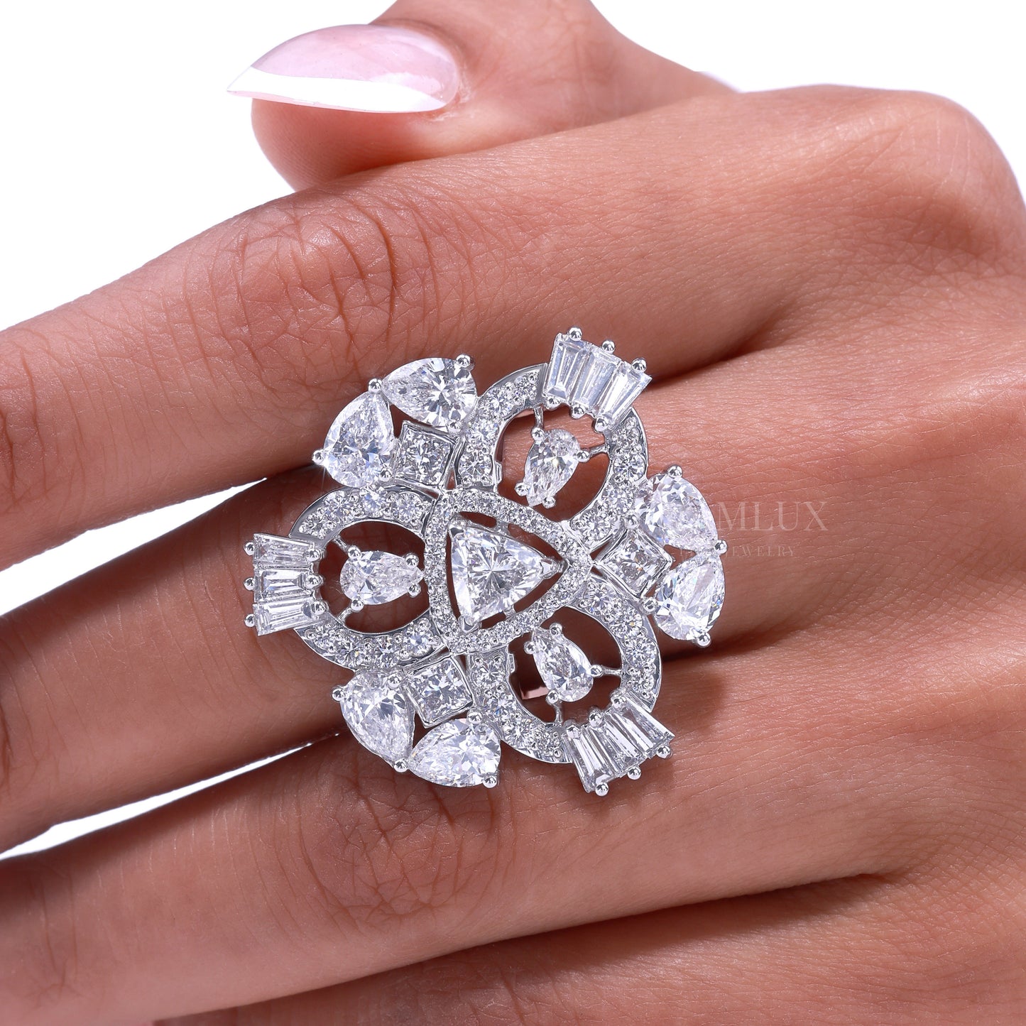 10kt Gold Lab Diamond Ring Diamlux Fine Jewelry