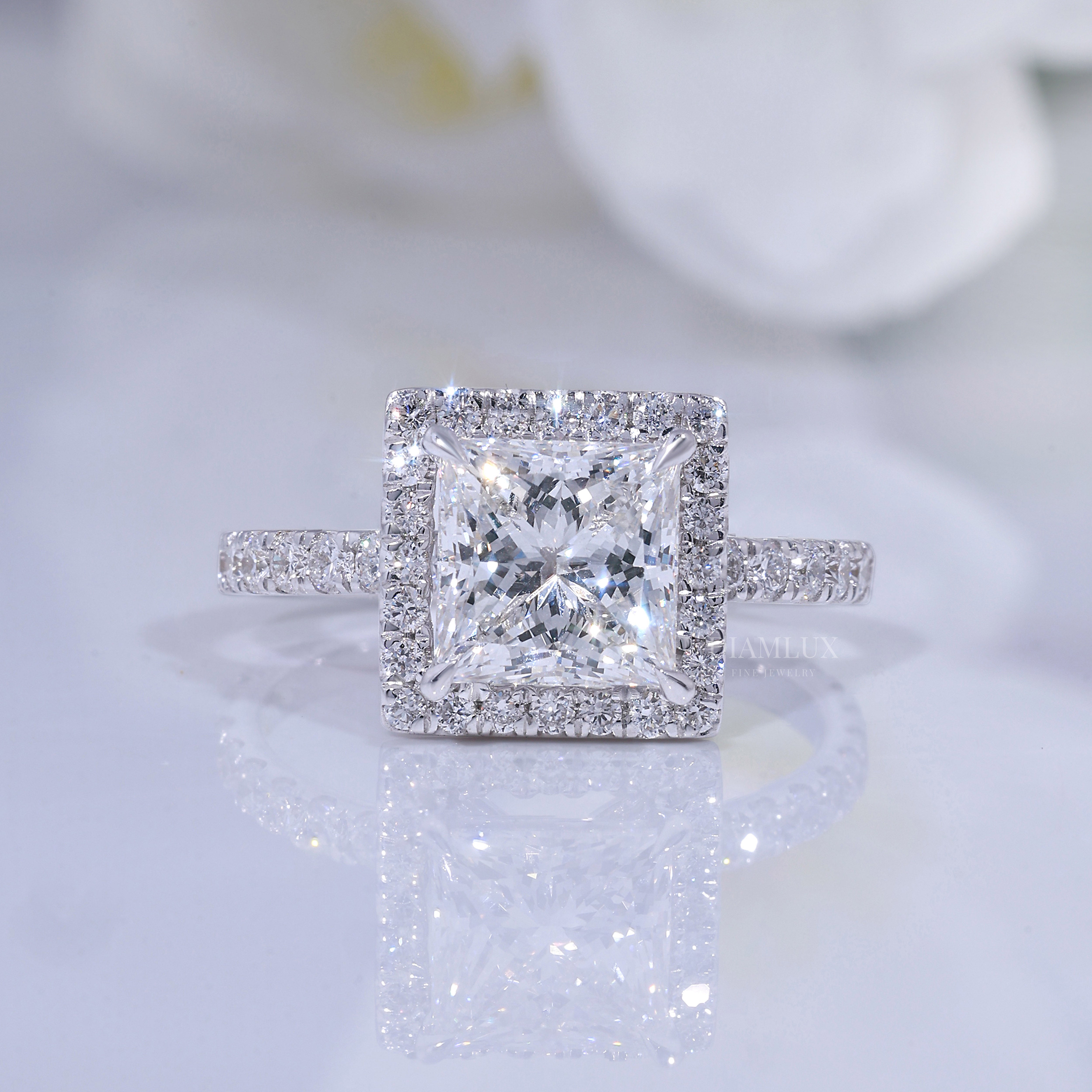 10kt Gold lab Diamond Ring Diamlux Fine Jewelry