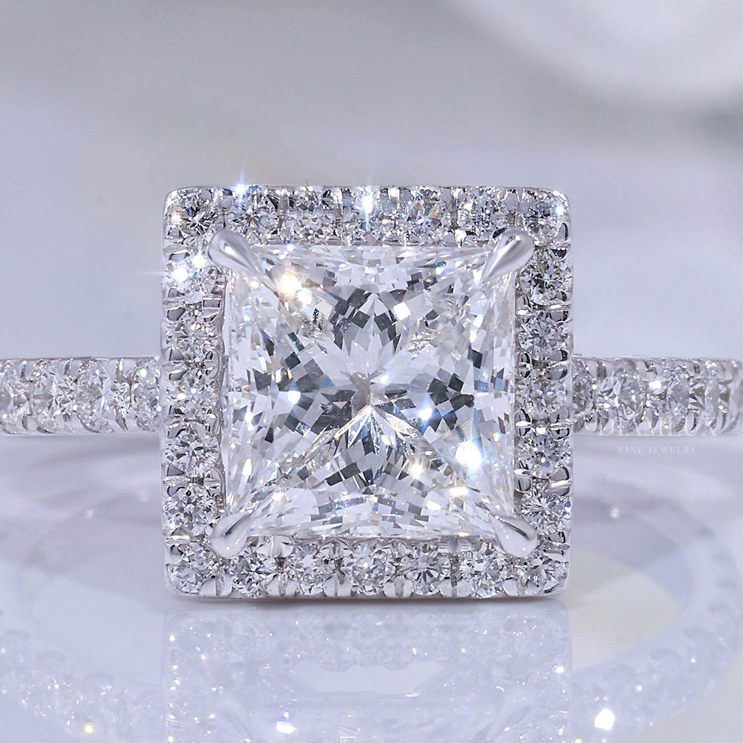 10kt Gold lab Diamond Ring Diamlux Fine Jewelry