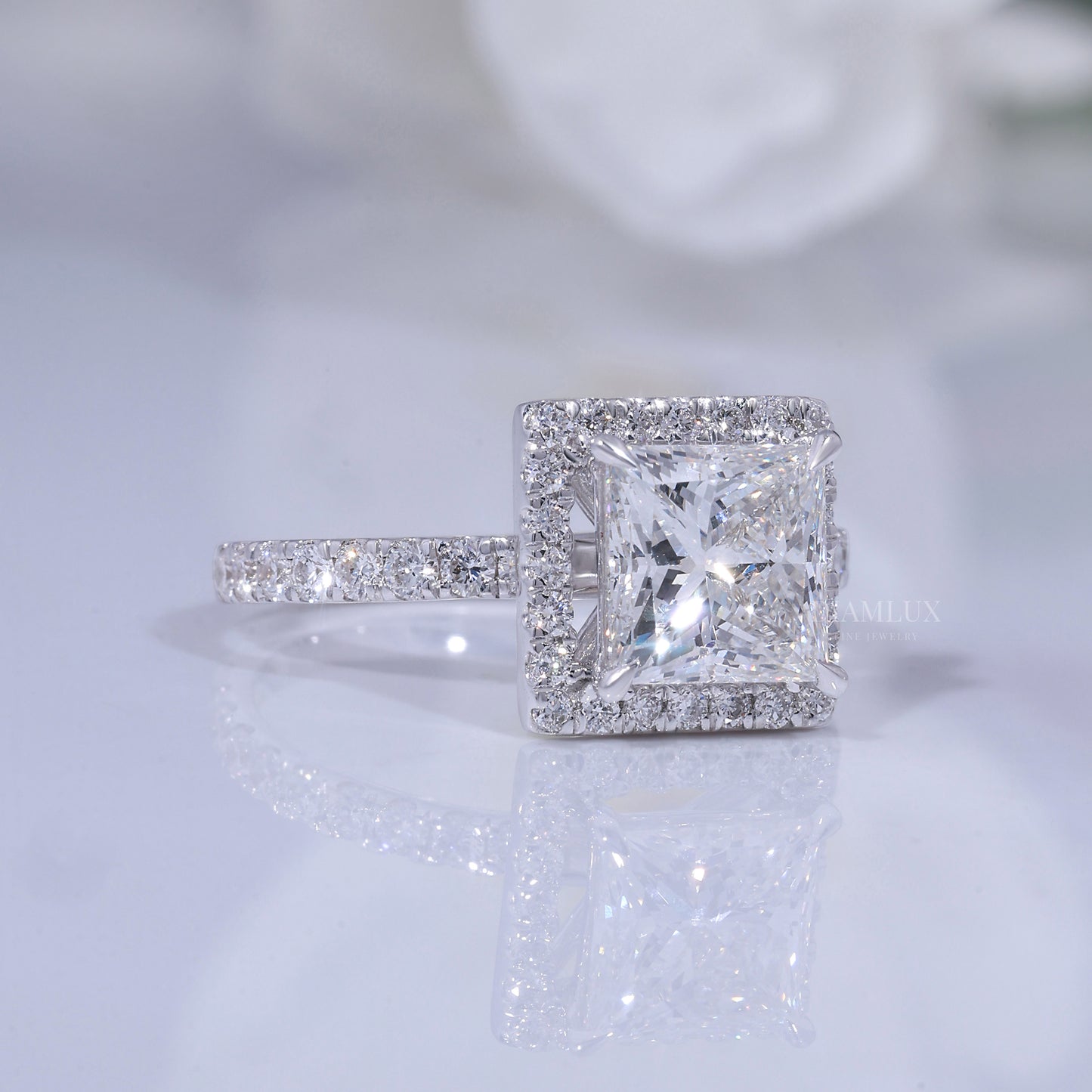 10kt Gold lab Diamond Ring Diamlux Fine Jewelry