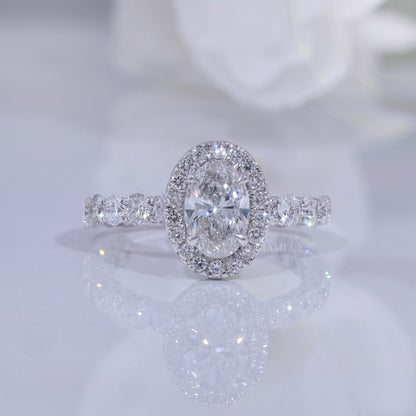 10kt  Gold Lab Diamond Ring Diamlux Fine Jewelry