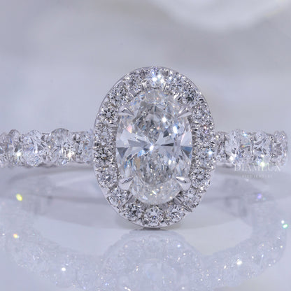 10kt  Gold Lab Diamond Ring Diamlux Fine Jewelry
