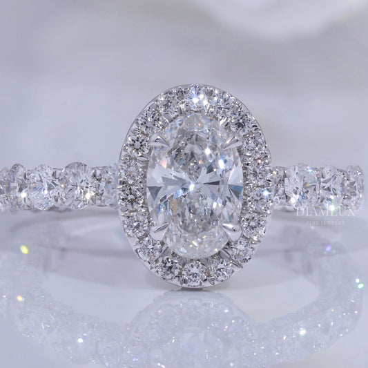 10kt  Gold Lab Diamond Ring Diamlux Fine Jewelry