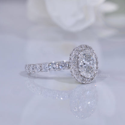 10kt  Gold Lab Diamond Ring Diamlux Fine Jewelry