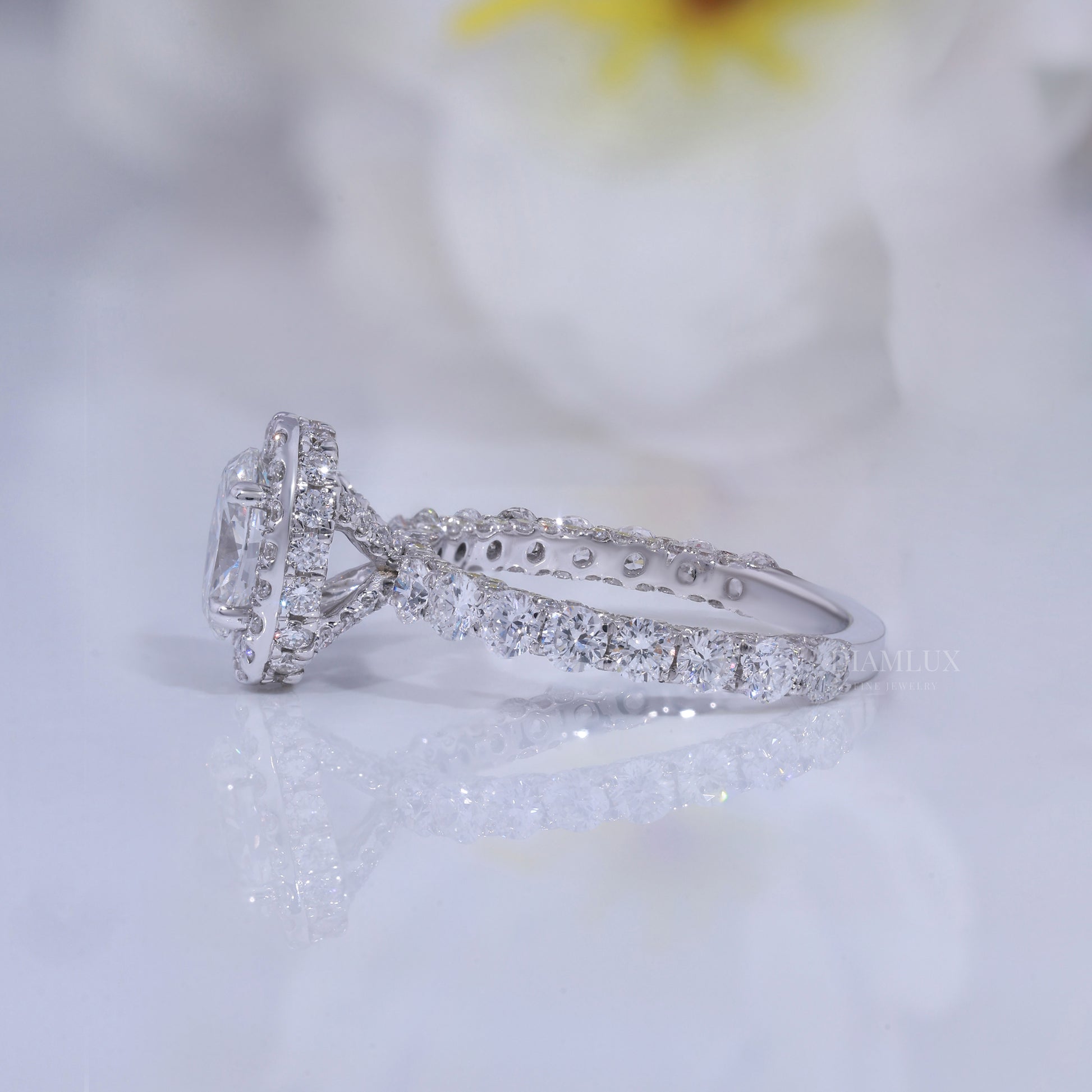 10kt  Gold Lab Diamond Ring Diamlux Fine Jewelry
