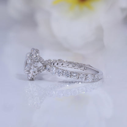 10kt  Gold Lab Diamond Ring Diamlux Fine Jewelry