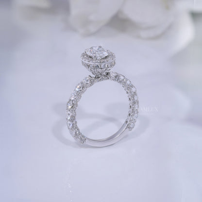10kt  Gold Lab Diamond Ring Diamlux Fine Jewelry