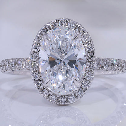 10kt Gold Lab Diamond Ring - Engagement Ring Diamlux Fine Jewelry