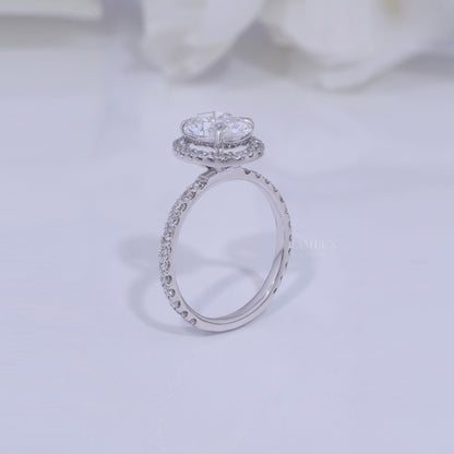 10kt Gold Lab Diamond Ring - Engagement Ring Diamlux Fine Jewelry