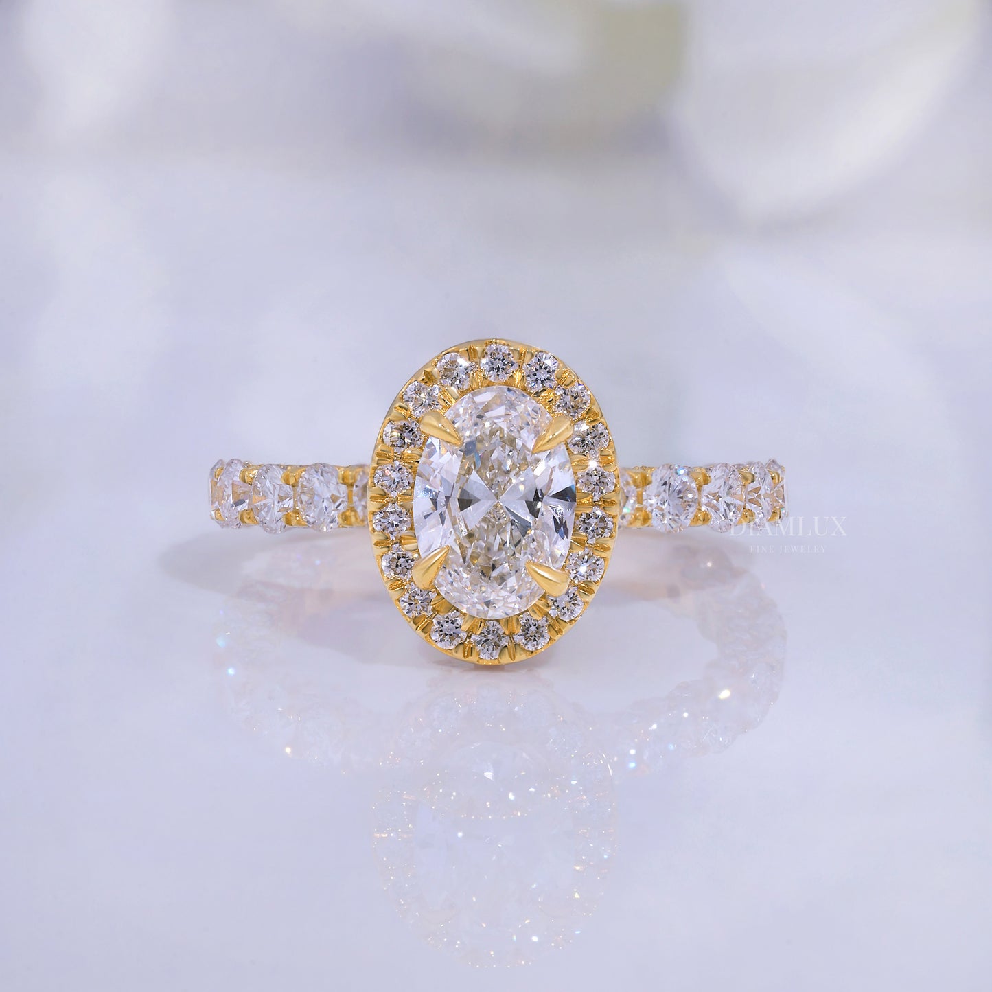 10kt Gold Lab Diamond Ring Diamlux Fine Jewelry