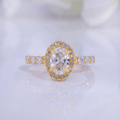 10kt Gold Lab Diamond Ring Diamlux Fine Jewelry