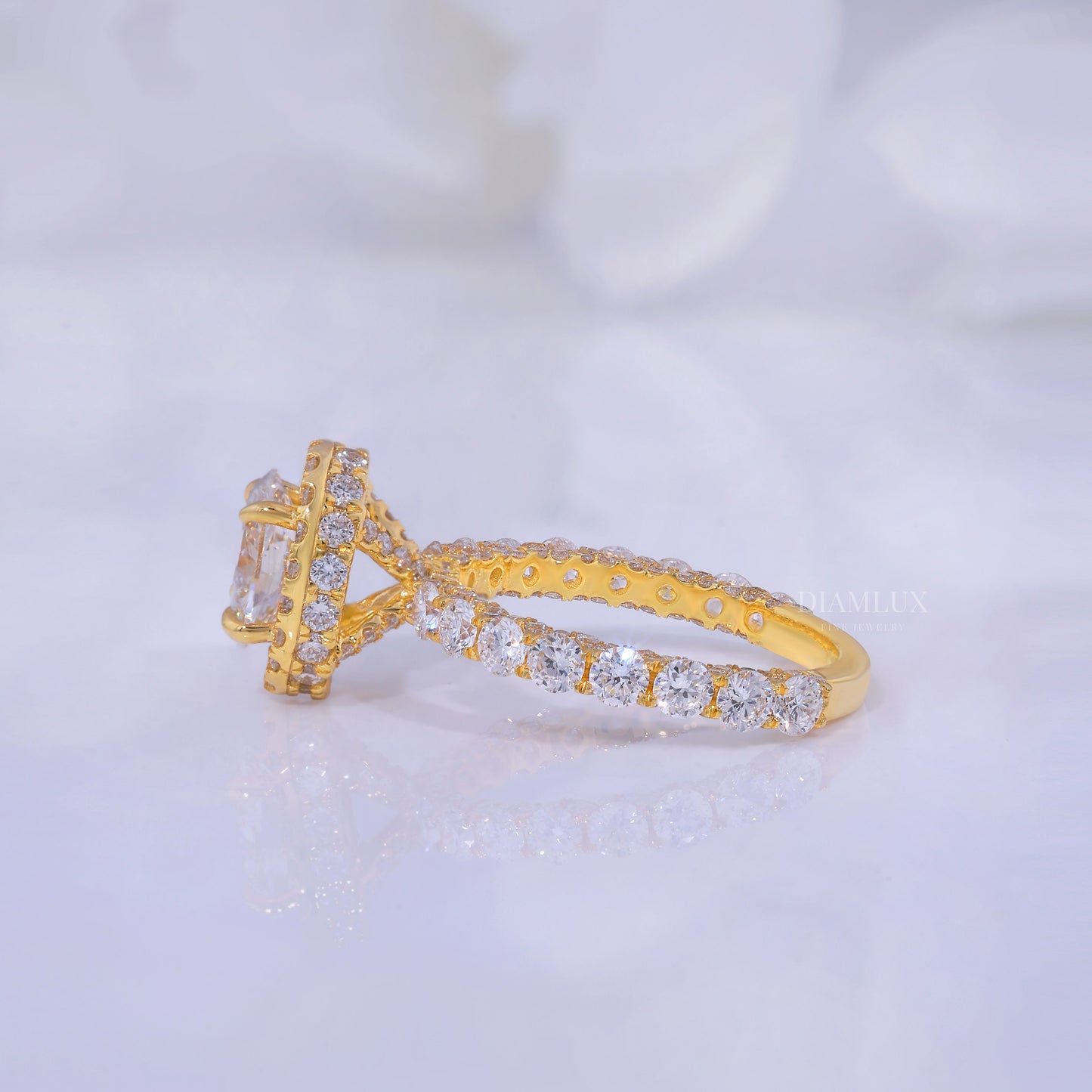 10kt Gold Lab Diamond Ring Diamlux Fine Jewelry