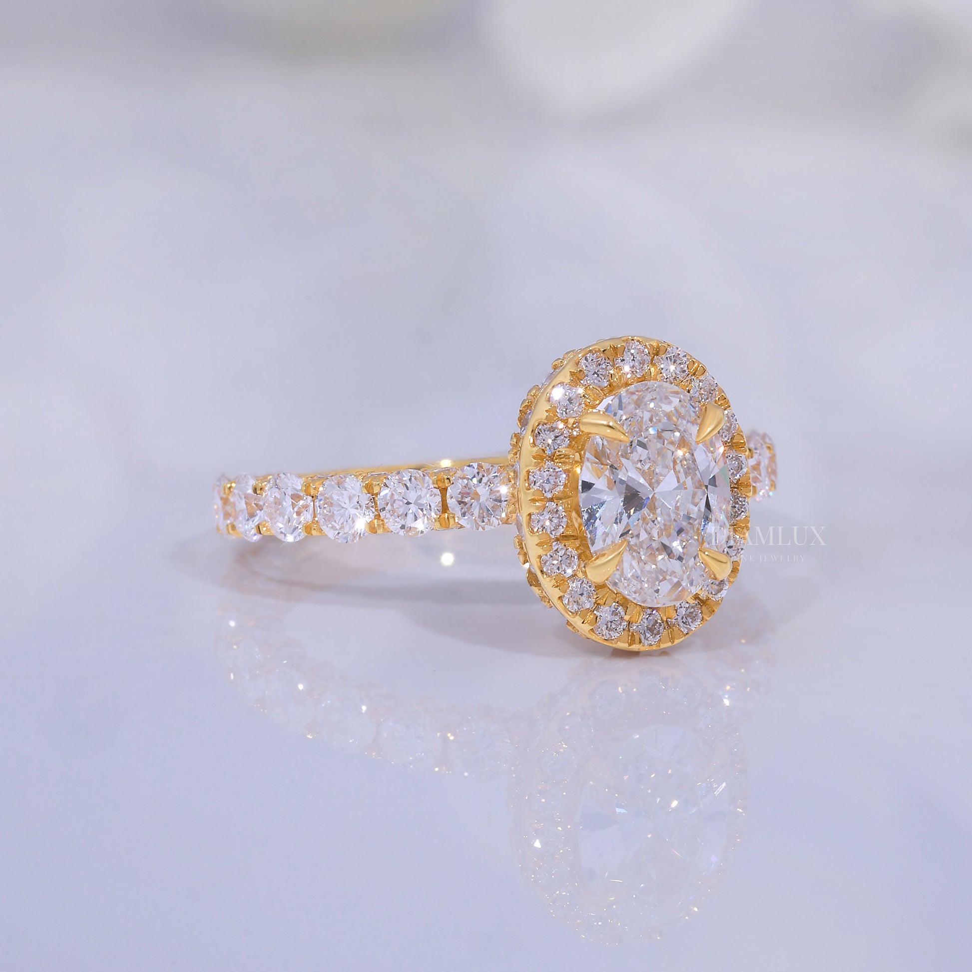 10kt Gold Lab Diamond Ring Diamlux Fine Jewelry
