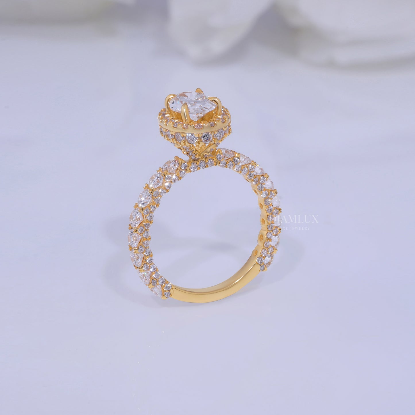 10kt Gold Lab Diamond Ring Diamlux Fine Jewelry
