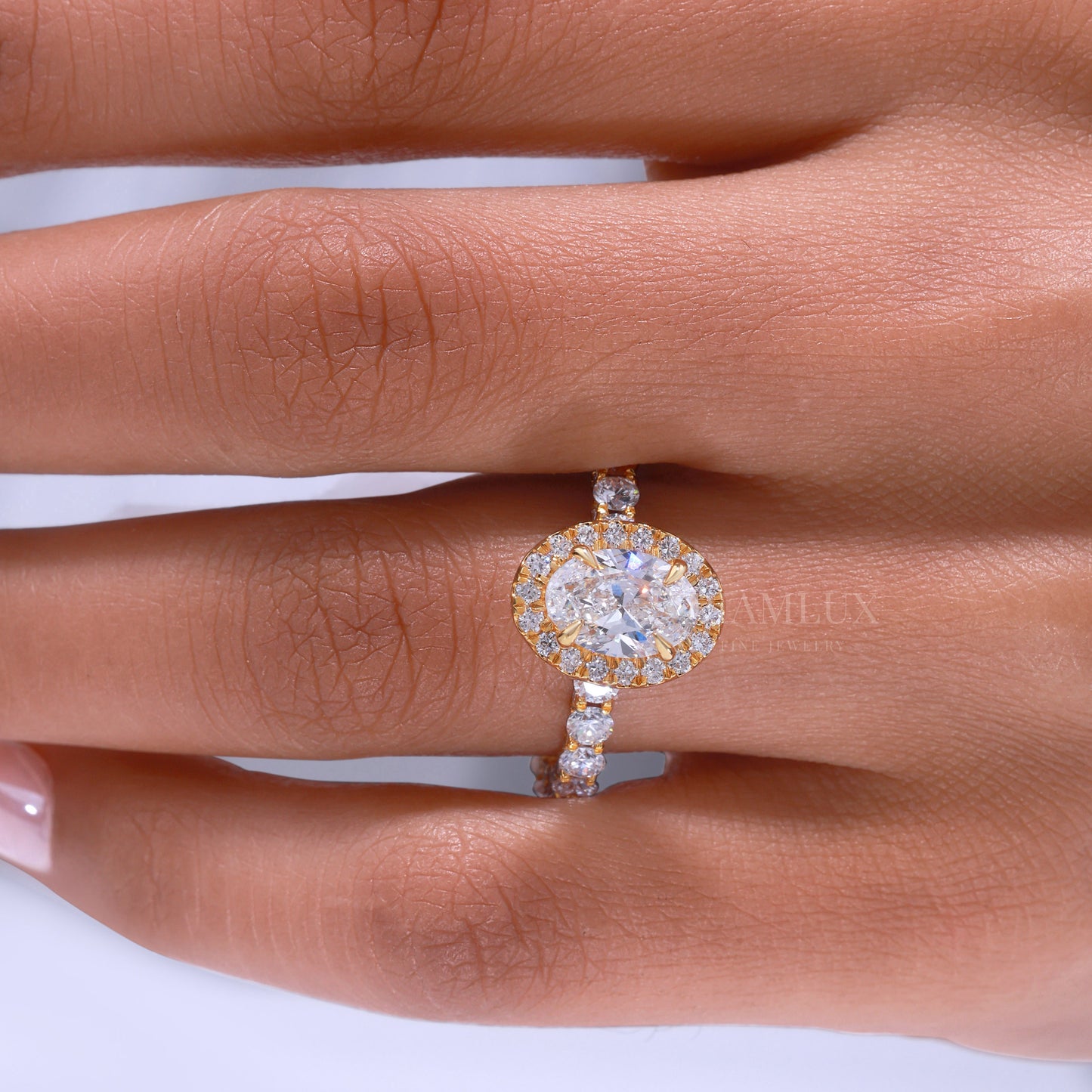 10kt Gold Lab Diamond Ring Diamlux Fine Jewelry