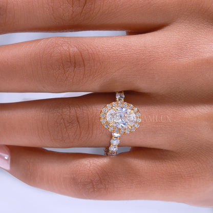 10kt Gold Lab Diamond Ring Diamlux Fine Jewelry