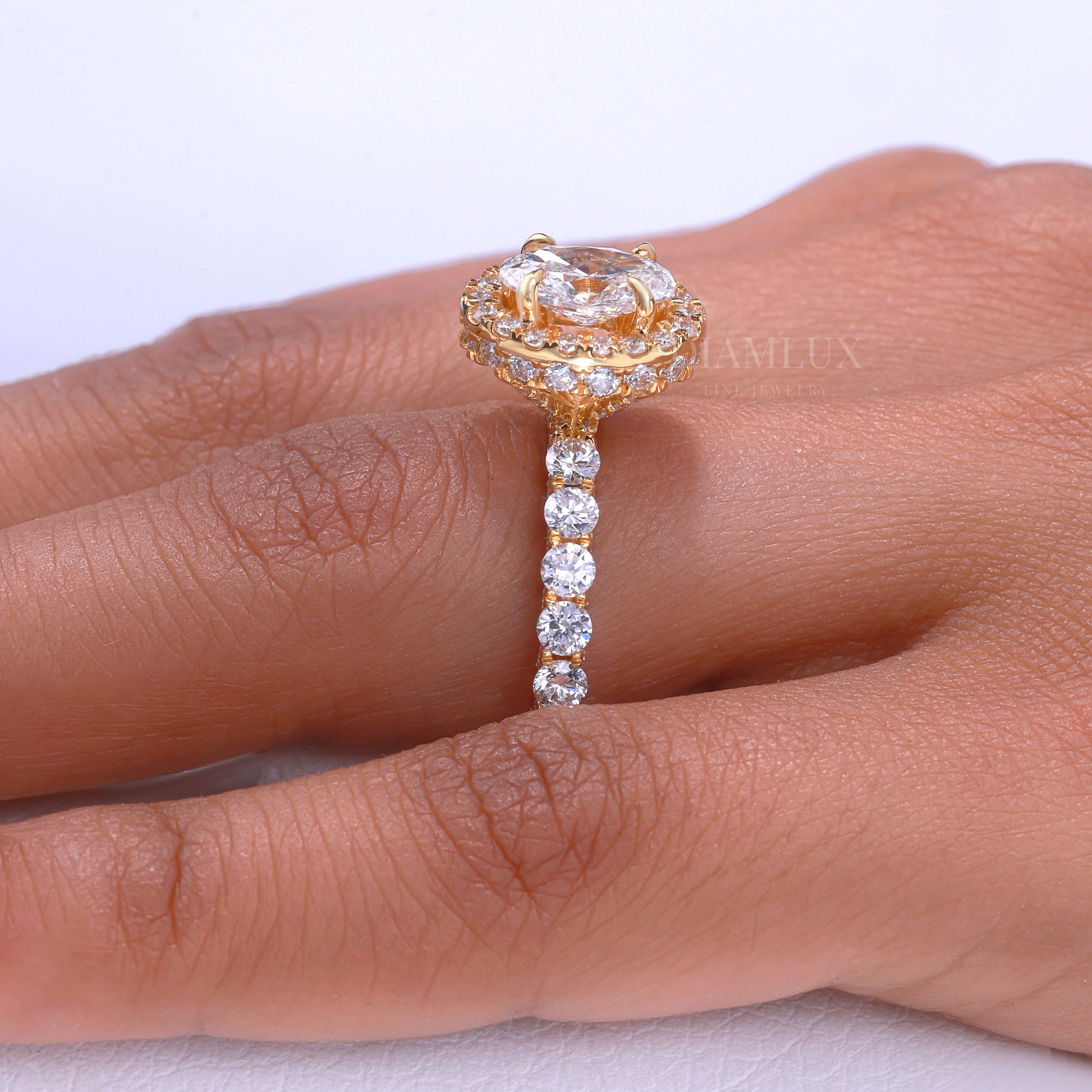 10kt Gold Lab Diamond Ring Diamlux Fine Jewelry
