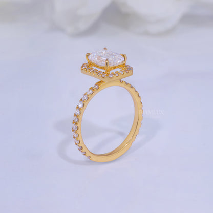 10kt Gold Lab Diamond Ring -Engagement Ring Diamlux Fine Jewelry