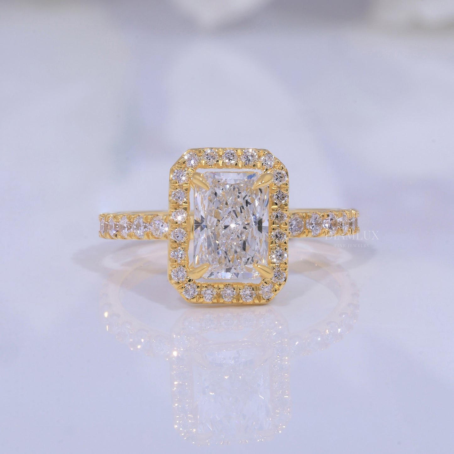 10kt Gold Lab Diamond Ring Diamlux Fine Jewelry
