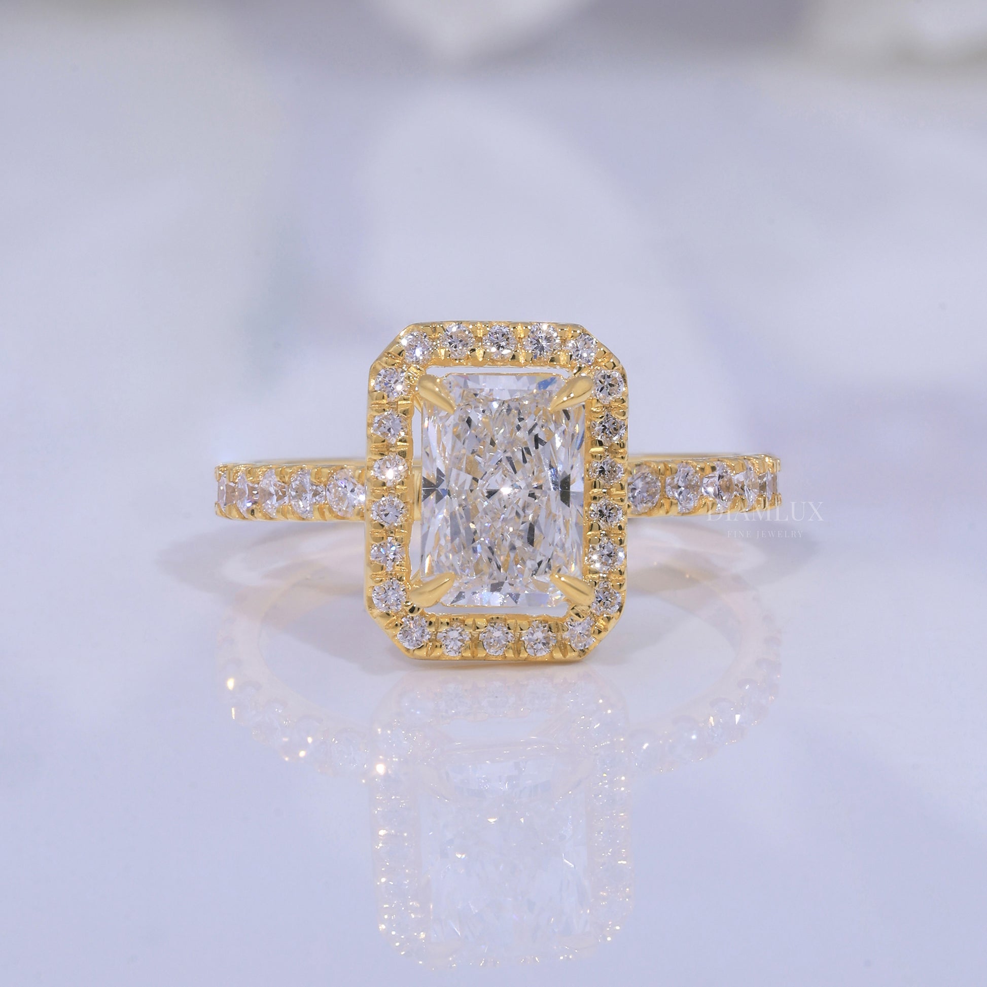 10kt Gold Lab Diamond Ring Diamlux Fine Jewelry