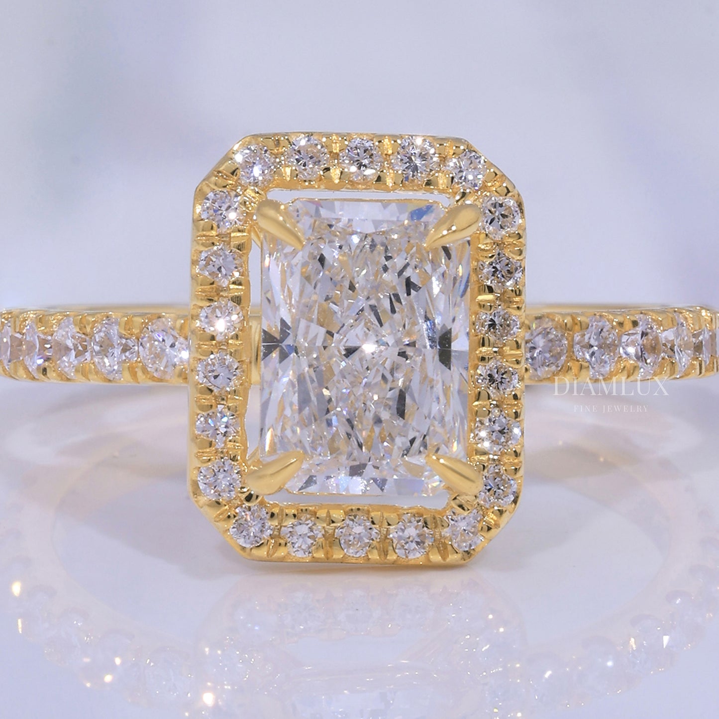 10kt Gold Lab Diamond Ring Diamlux Fine Jewelry