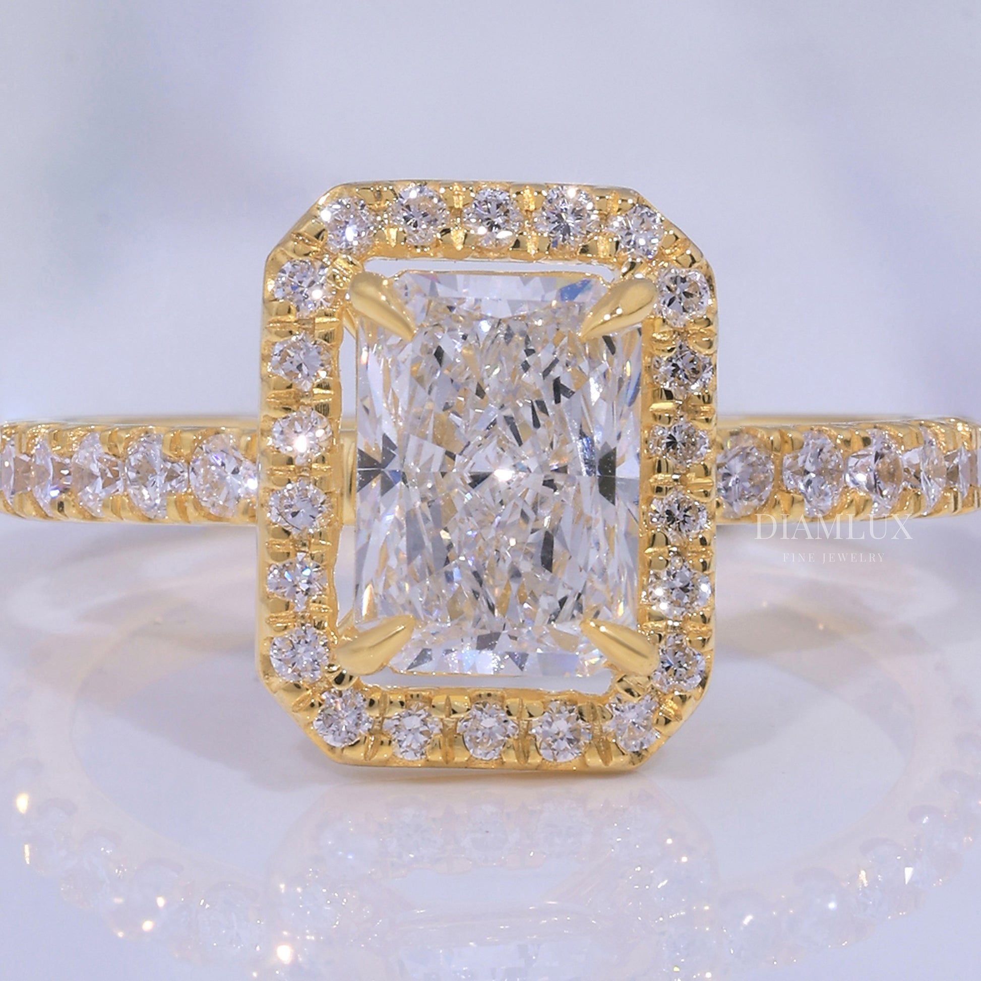 10kt Gold Lab Diamond Ring Diamlux Fine Jewelry