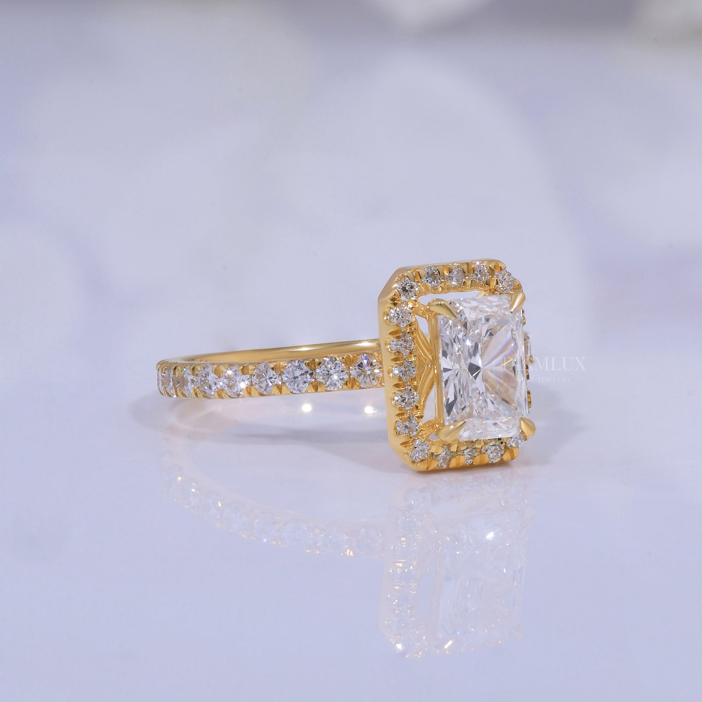10kt Gold Lab Diamond Ring Diamlux Fine Jewelry