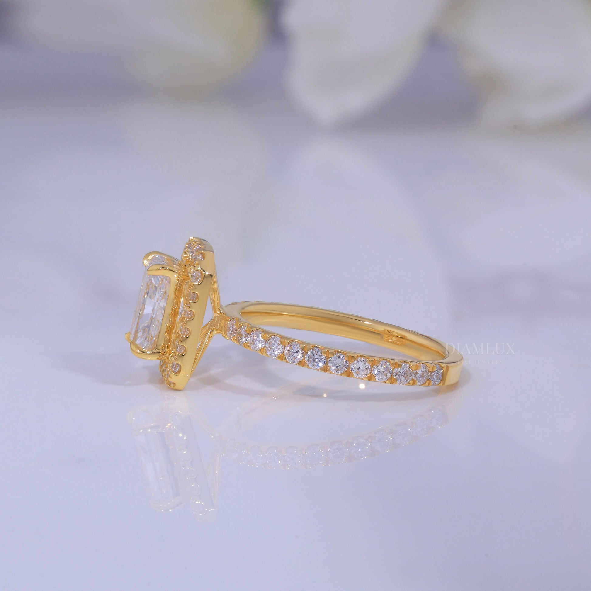 10kt Gold Lab Diamond Ring Diamlux Fine Jewelry