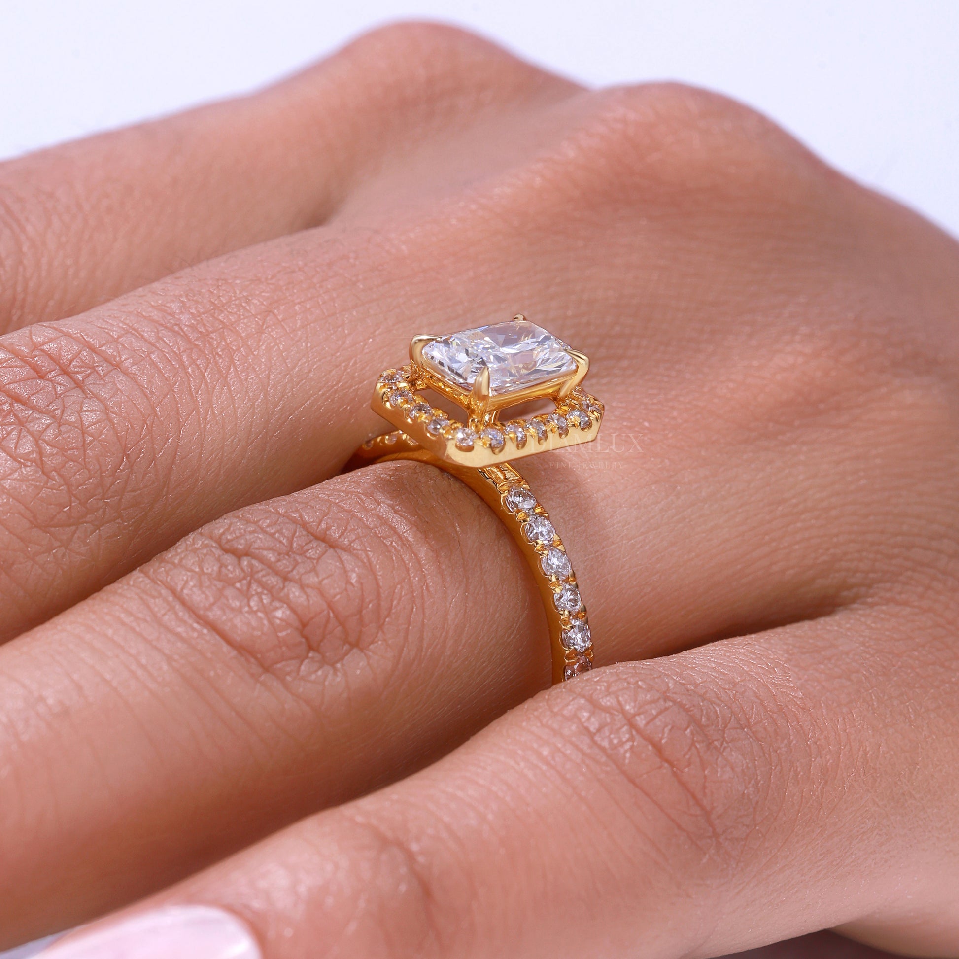 10kt Gold Lab Diamond Ring Diamlux Fine Jewelry