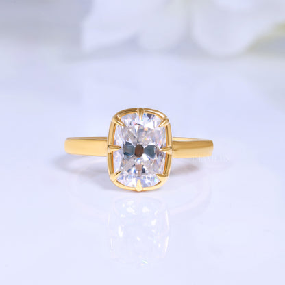 10kt Gold Lab Diamond Engagement Ring – Modern Geometric Style Diamlux Fine Jewelry
