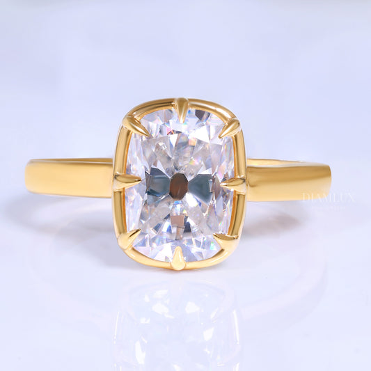 10kt Gold Lab Diamond Engagement Ring – Modern Geometric Style Diamlux Fine Jewelry