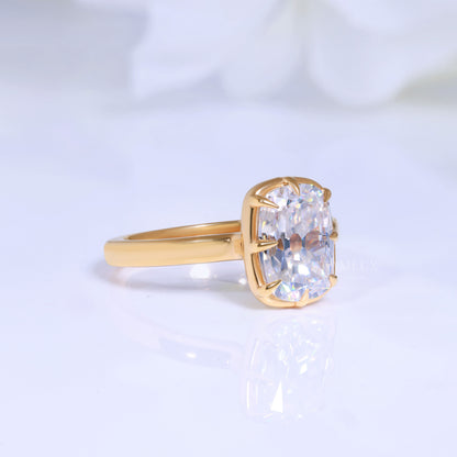 10kt Gold Lab Diamond Engagement Ring – Modern Geometric Style Diamlux Fine Jewelry
