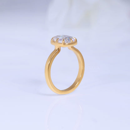 10kt Gold Lab Diamond Engagement Ring – Modern Geometric Style Diamlux Fine Jewelry