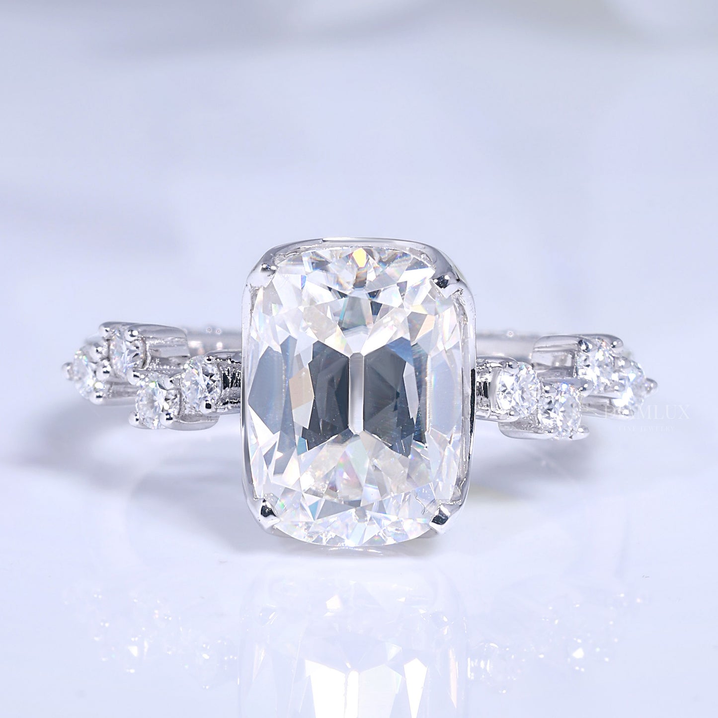 Elegant Cushion Cut Diamond Engagement Ring Diamlux Fine Jewelry