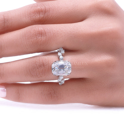Elegant Cushion Cut Diamond Engagement Ring Diamlux Fine Jewelry