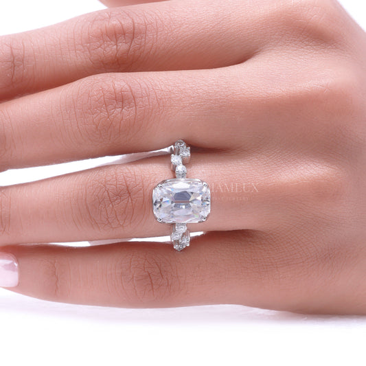 Elegant Cushion Cut Diamond Engagement Ring Diamlux Fine Jewelry