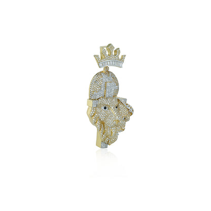 "Two Face" Pendant with VVS Moissanite Diamond Diamlux