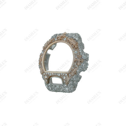Natural Diamond Two Tone Bezel for G- Shock Diamlux
